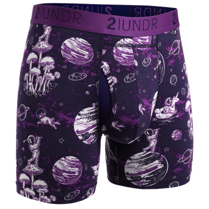 Swing Shift 6" Boxer Brief - Space Golf Navy