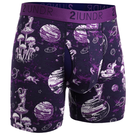 Swing Shift 6" Boxer Brief - Space Golf Navy