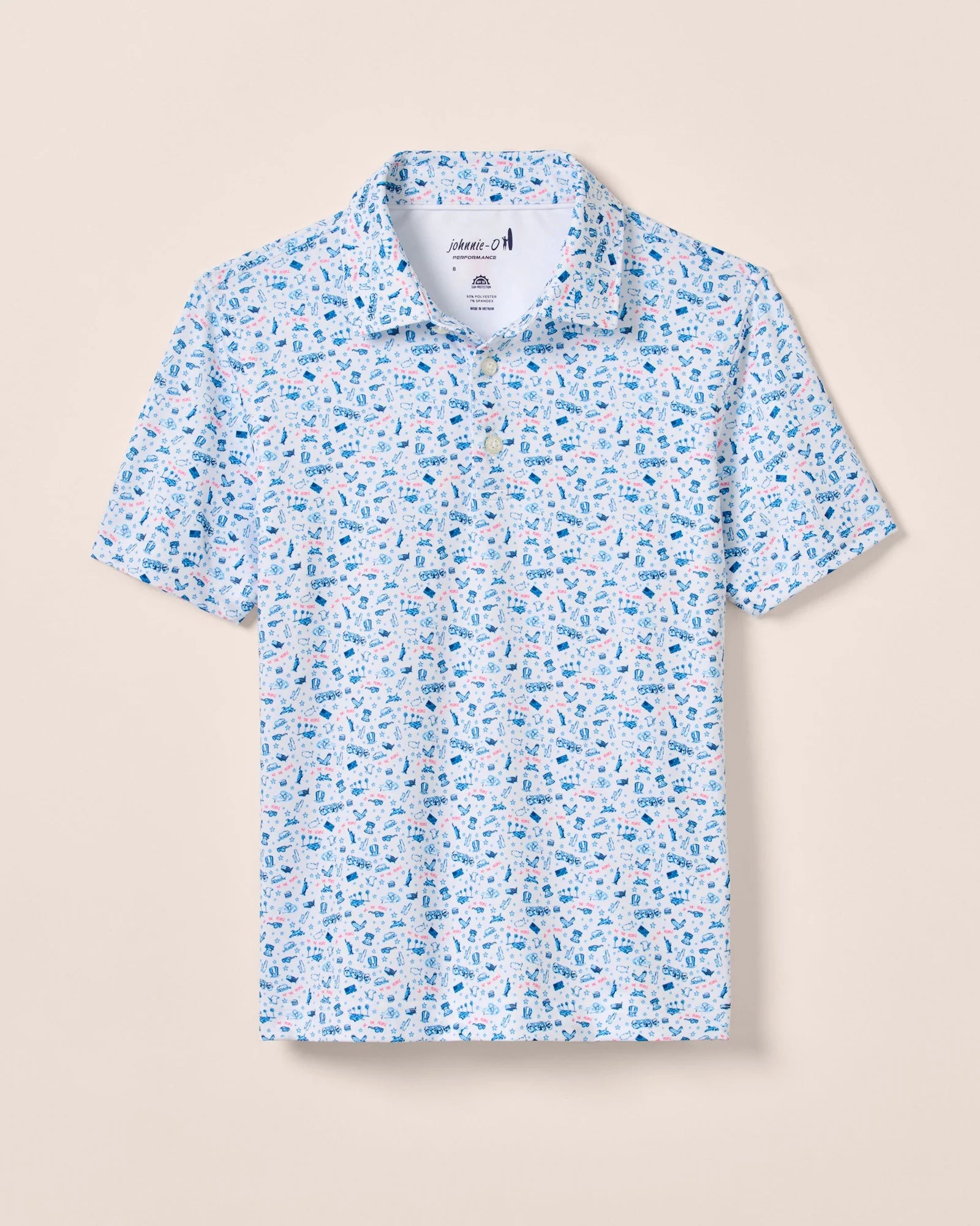 Johnnie-O Jo Merica Featherweight Performance Polo in Barracuda