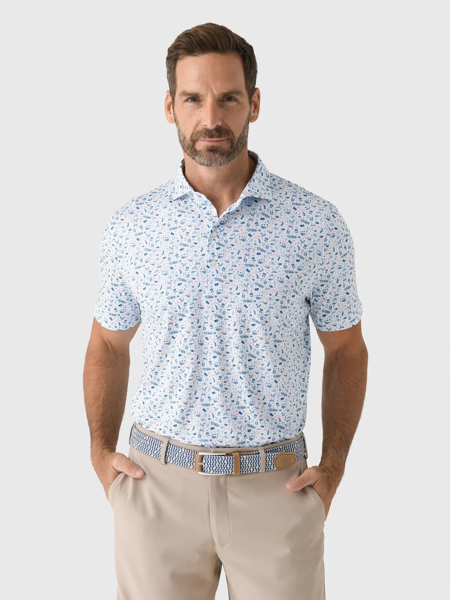 Johnnie-O Jo Merica Featherweight Performance Polo in Barracuda
