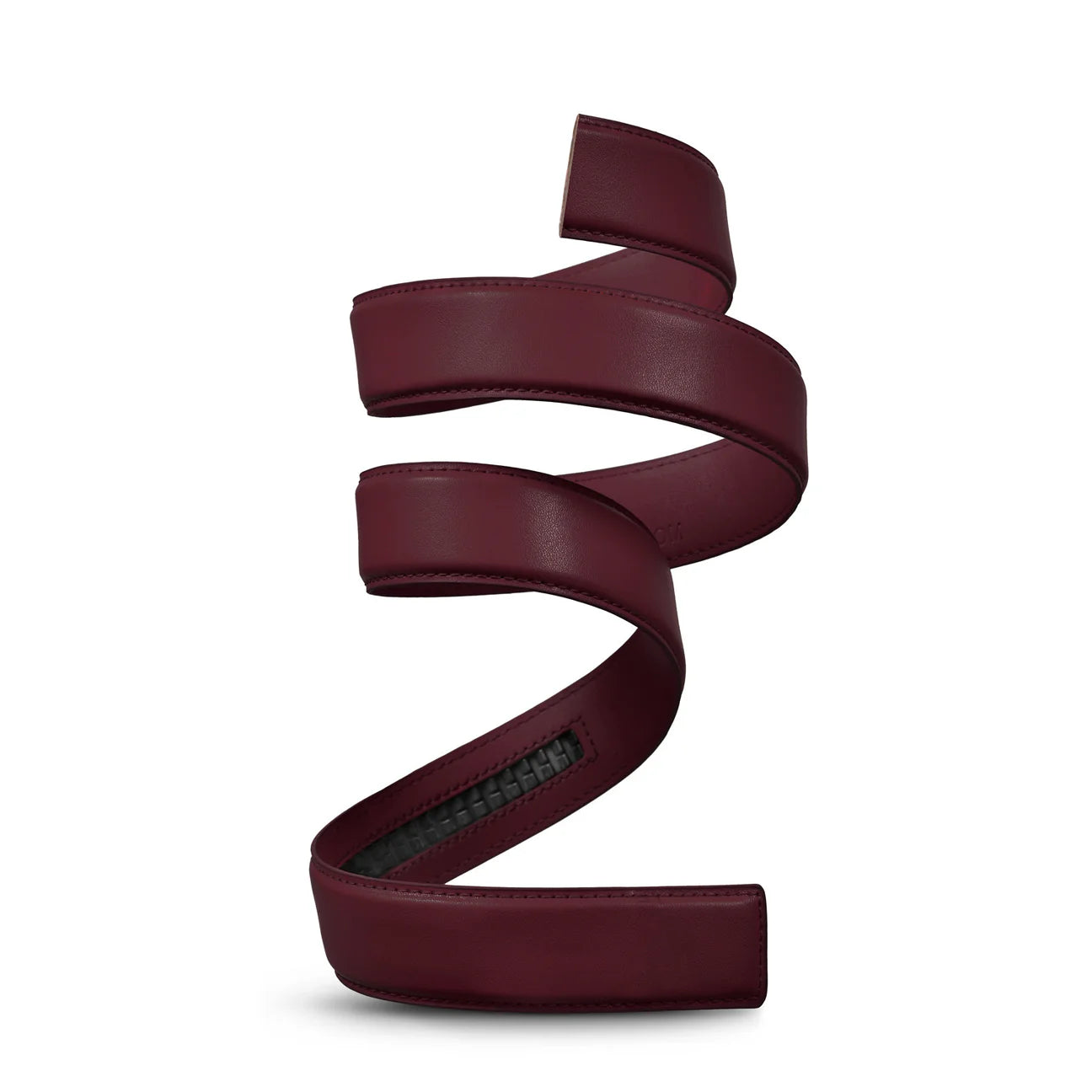 Mission Belt Men's 40mm Gun Metal Maroon Leather XL (up to 42")