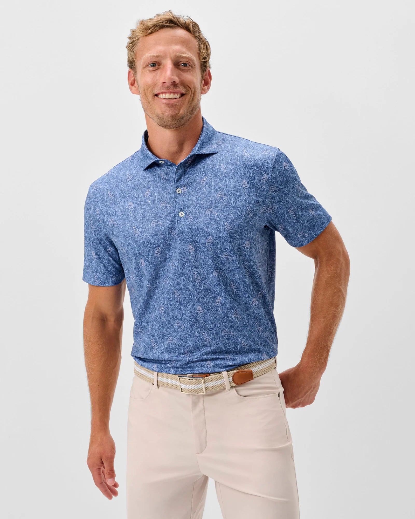 Johnnie-O Performance Jersey Polo - Osmond in Lake