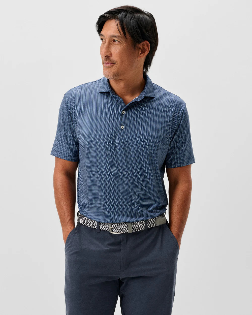 Johnnie-O Performance Featherweight Polo - Tee Party - Navy