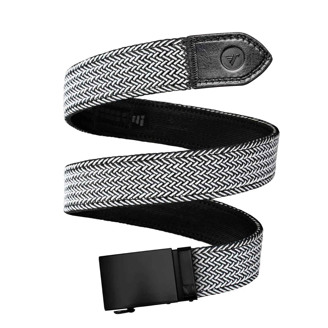 Mission Belt Men's 40mm SWAT Braided Elastic Black and White XL (up to 42")